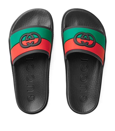 gucci boys' slides|gucci slides kids boys.